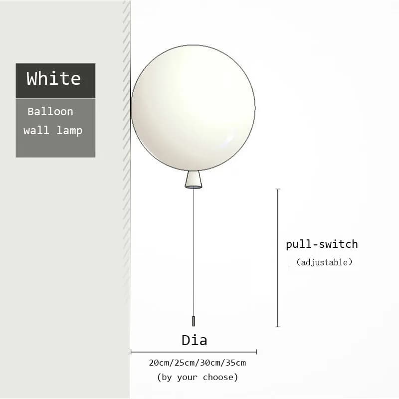 Applique Murale LED en Forme de Ballons Colorés au Design Moderne, Luminaire Décoratif de Plafond, J