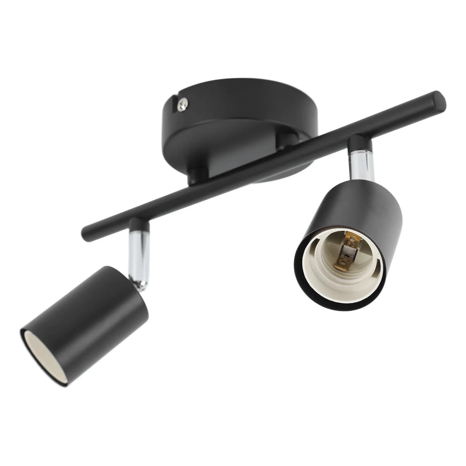 Support de lampe réglable rotatif pour chambre à coucher, douille pour ampoules LED, support de rail
