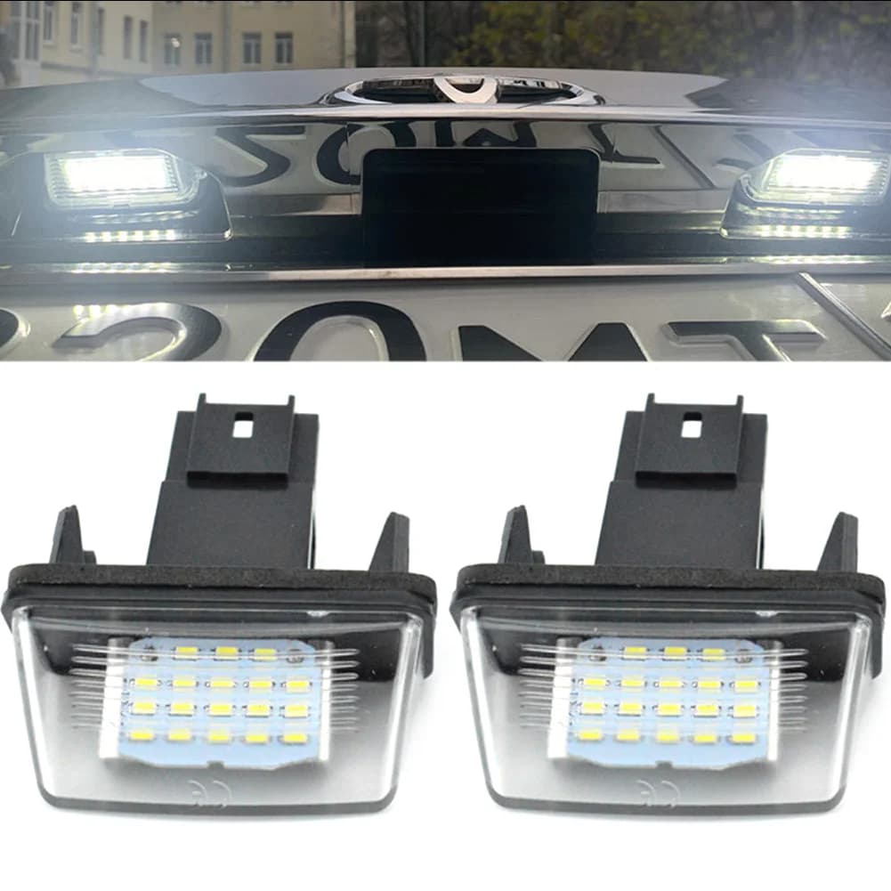 Éclairage de plaque d'immatriculation de voiture LED, pour citroën C3 C4 C5 BERLINGO Saxo Xsara Pica