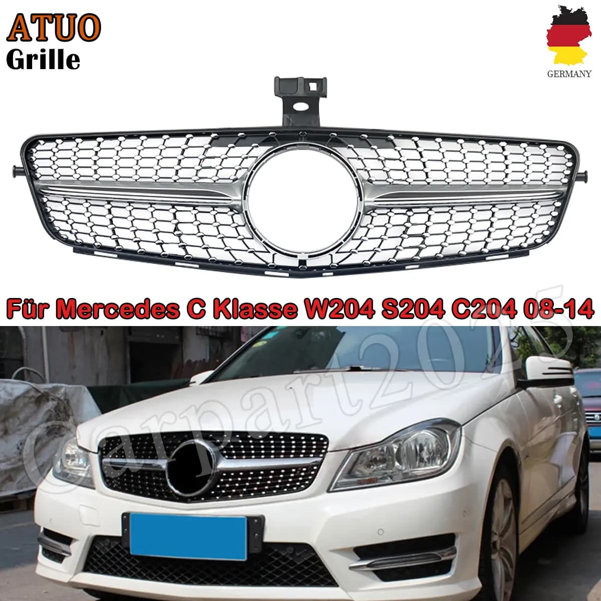Feux avant LED LHD pour Mercedes W204 S204 Classe C C250 C280 C300 C350 C63 2008-2011, style GT pour