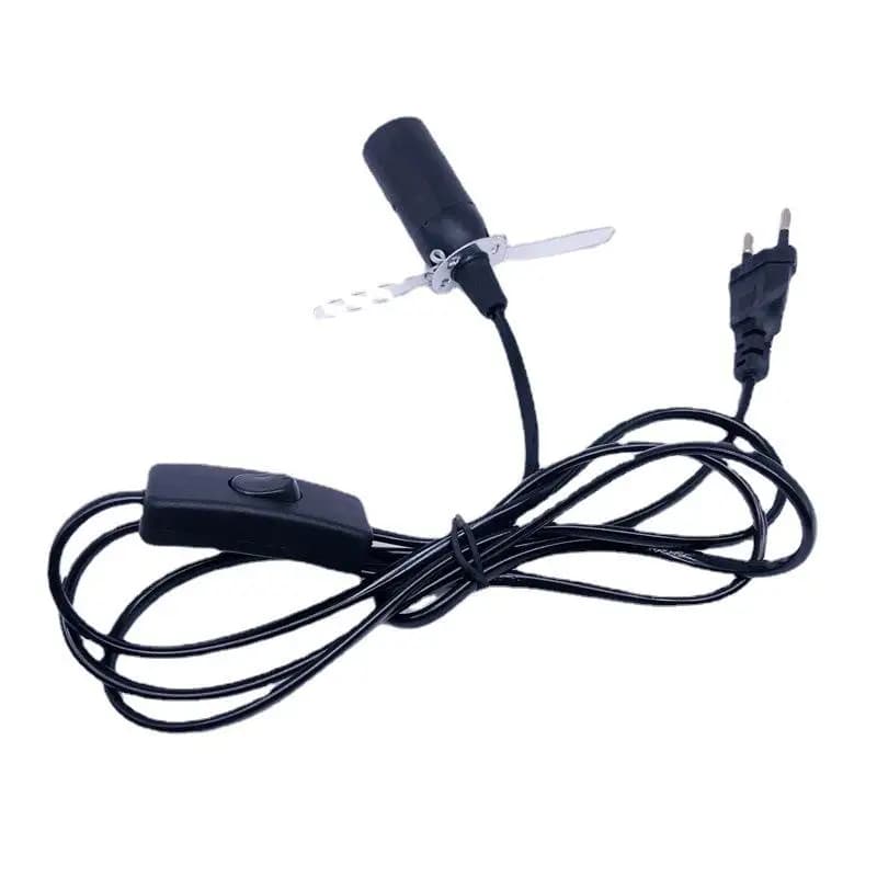 1 pièces prise ue 1.8 mètres cordon d'alimentation câble lampe à lave Base lampe cordon avec interru