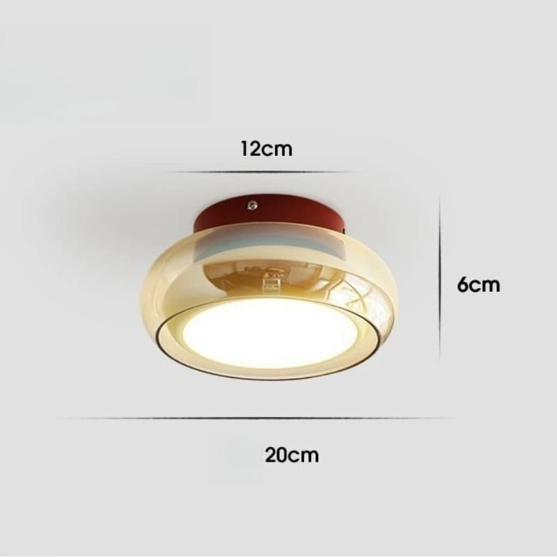 Couloir français verre mur LED lumière Art créatif entrée porche plafonnier luxe Antique vestiaire b