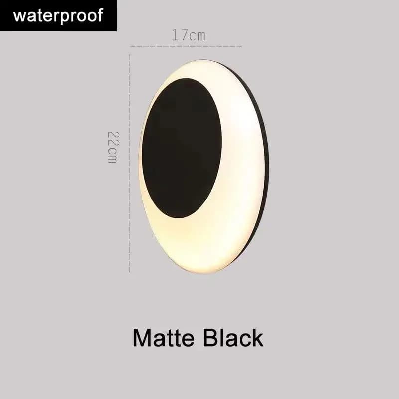 Lampe murale simple LED en aluminium, étanche pour l'extérieur, pour salon, couloir, balcon, design