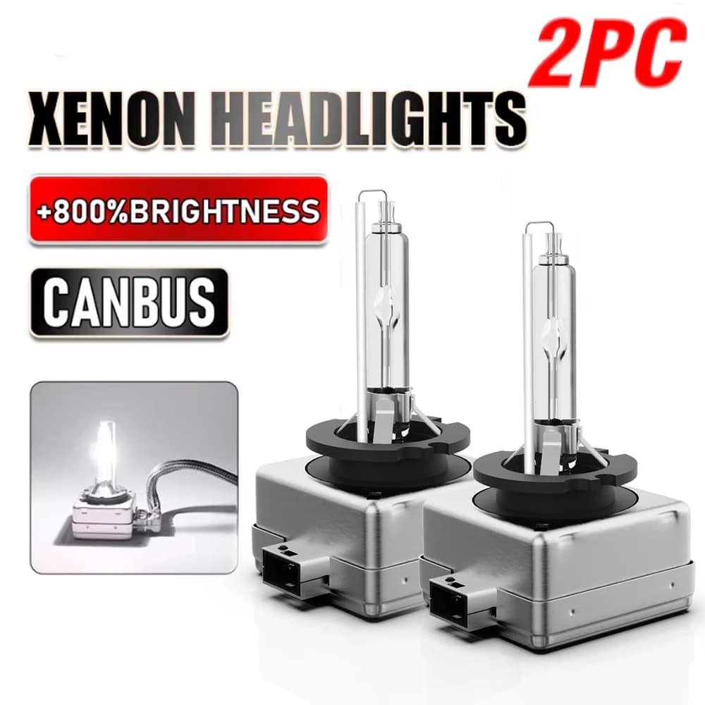 Ampoule de phare au xénon HID D1S D3S D2S D4S, 2 pièces, lentille de projecteur bi-xénon, ampoules d