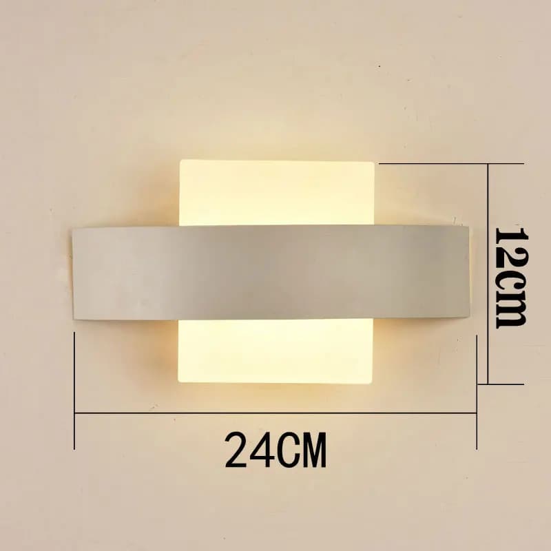 Lampes murales LED en acrylique minimalistes modernes, lampe de chevet pour salon, chambre à coucher
