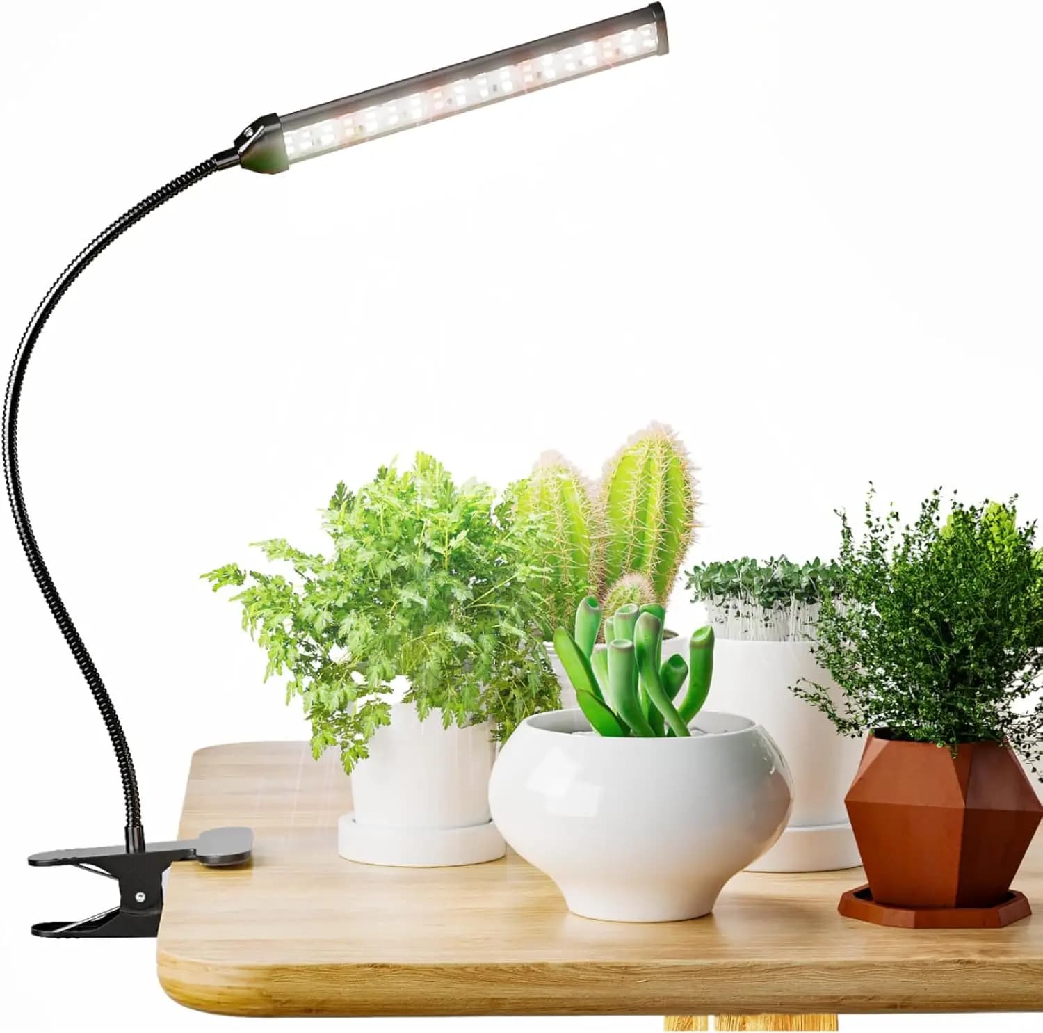Led élèvent la lumière 110 V/220 V spectre complet pince plante lampe de culture serre intérieure ha