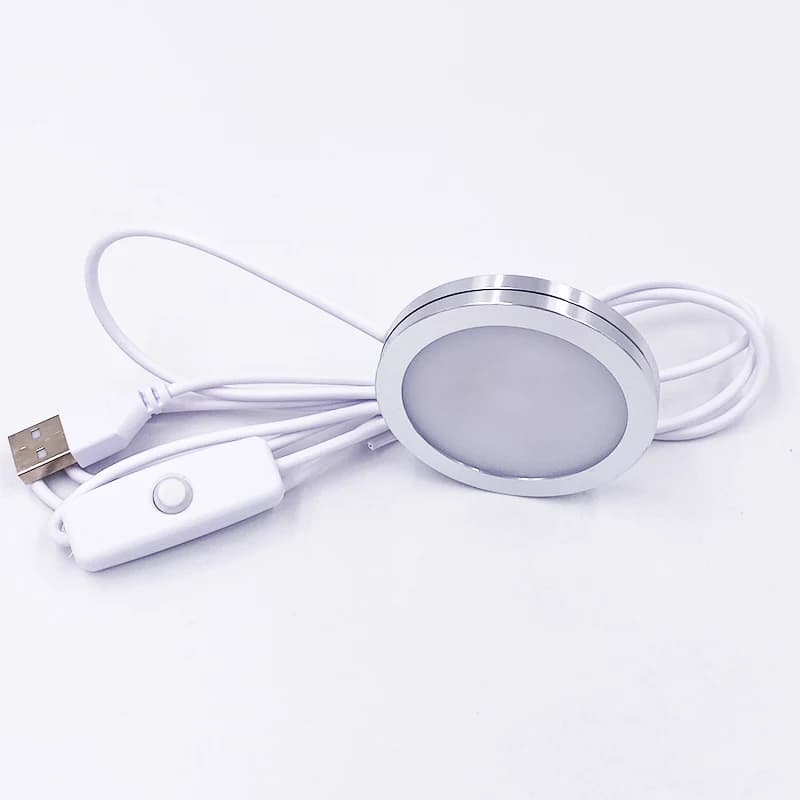 Projecteur mince 3W Ultra-mince LED armoire Mini Spot USB 5V bijoux affichage plafond intérieur peti