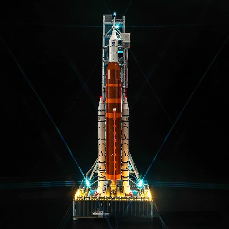 Kit d'éclairage Led sans modèle pour système de lancement spatial LEGO NASA Artemis 10341, ensemble 