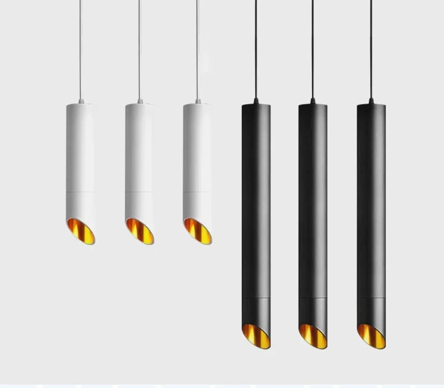 Lampes suspendues modernes LED à intensité variable Design nordique AC220V 7W 12W lampes à Tube Long