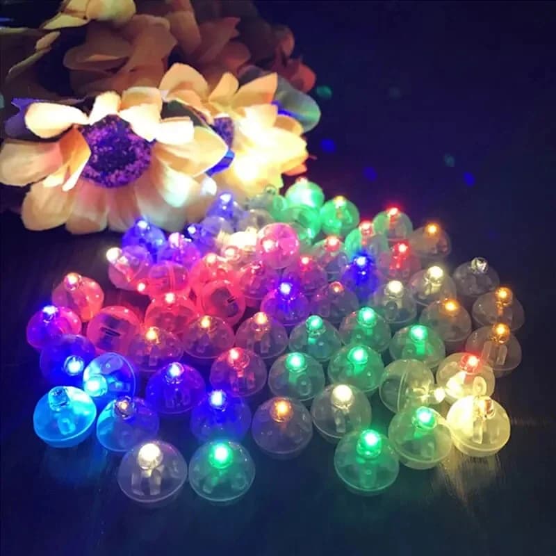 Ballon lumineux avec crochet, longue durée de veille, Mini lumière étanche pour fête d'anniversaire,