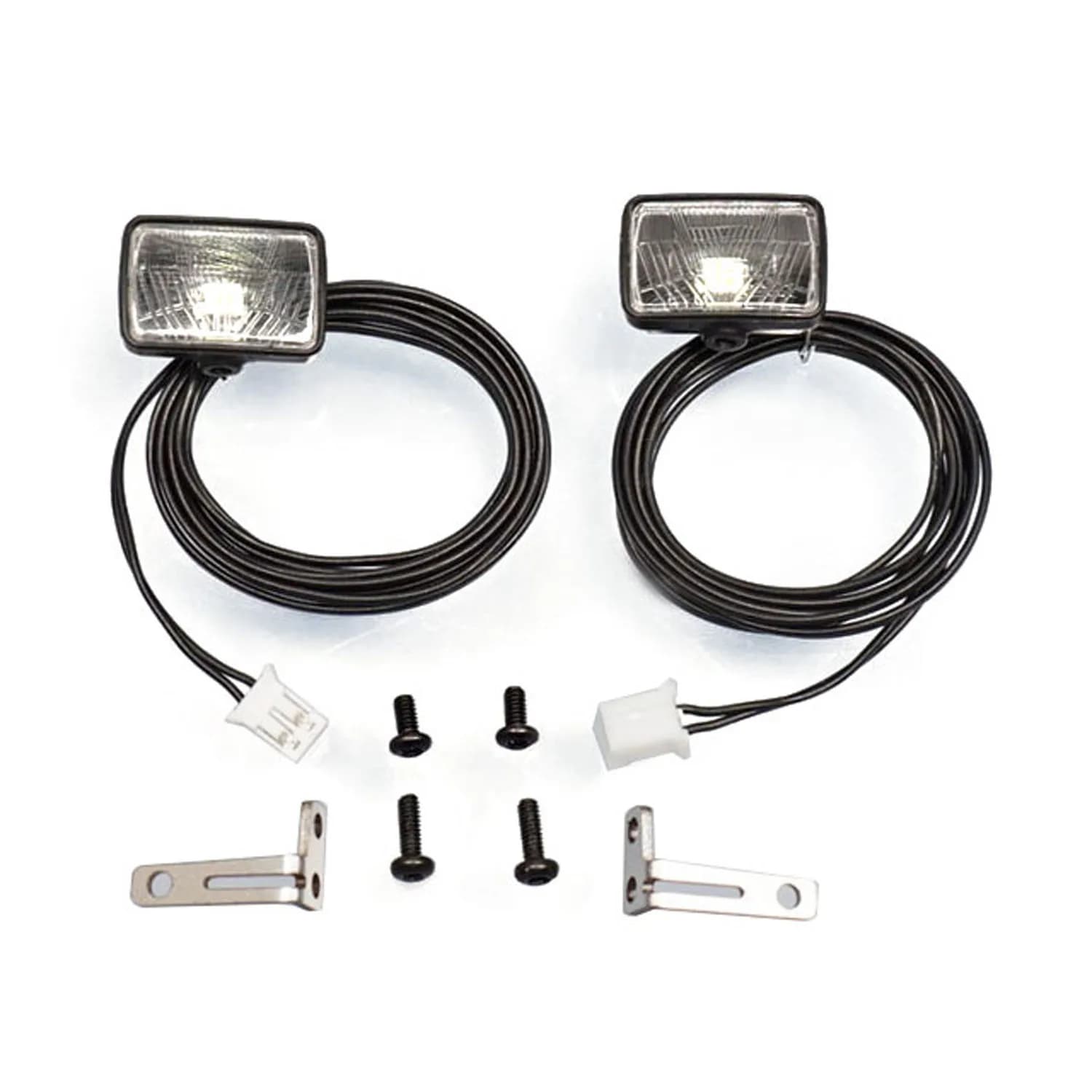 Lampe projecteur LED en plastique 2.2V-3V, pièce RC pour modèles DIY 1/14 de tracteurs, camions, che