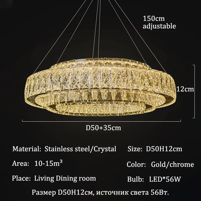 Plafonnier LED en Clip avec Anneau localité, Éclairage d'Nikde Luxe, Luminaire Décoratif de Plafond,