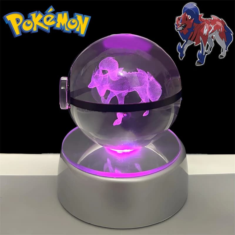 Pokemon 3D Crystal Ball Figure, Lugia Snivy, Raikou Entei, Miltiendra c Cyndaquil Groudon, Base de l