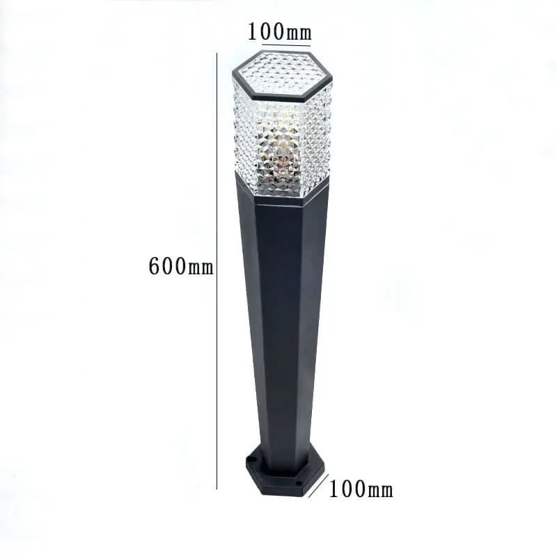 Diamant pelouse lampe sol au plafond extérieur jardin chinois jardinage paysage cour Ip65 Hexagonal 