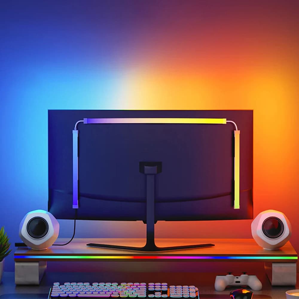 24-34 pouces USB PC LED bande lumières ordinateur synchronisation bande lumineuse moniteur RGB écran