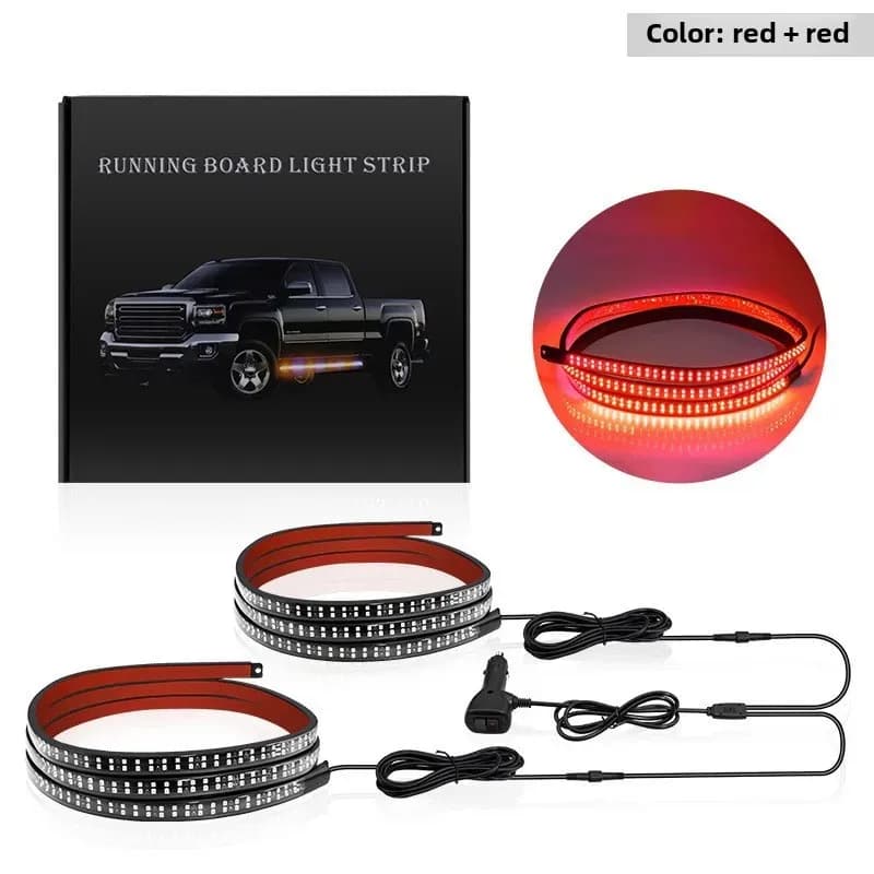 Barre lumineuse Led à double rangée pour pédale d'eau, pour camionnette, lumière clignotante d'urgen