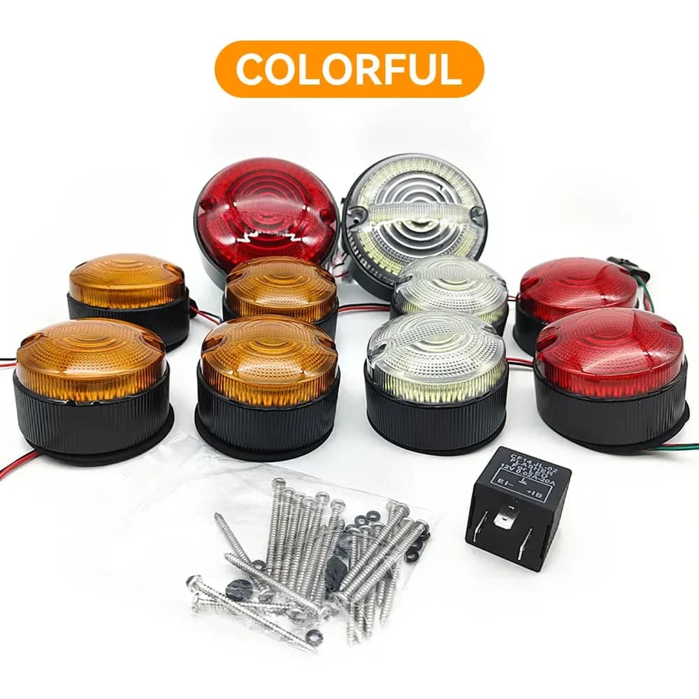 DOT EMARK pour Land Rover Defender 7 pouces phares LED 10 pièces LED lampe de mise à niveau remplace