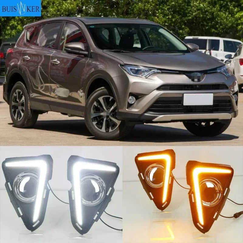 Feux de jour à LED DRL avec clignotant, antibrouillard, feux automatiques, accessoires de lampe, Toy