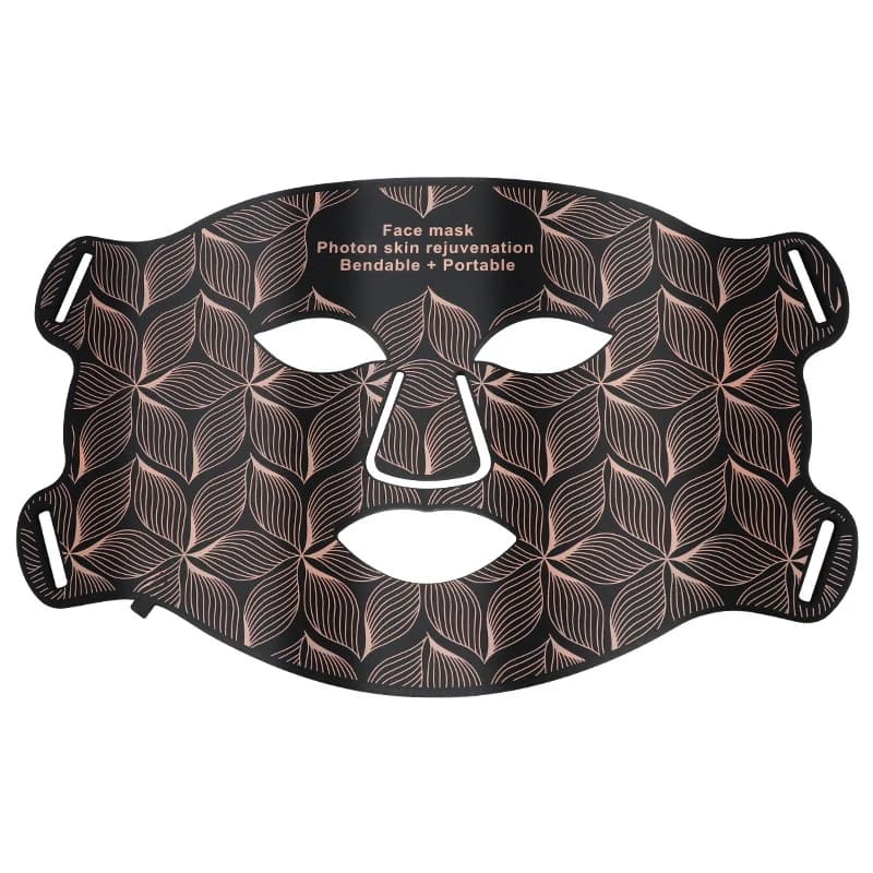 Masque Facial LED avec cou 8 couleurs, rouge proche infrarouge, contrôle de l'huile photonique du vi