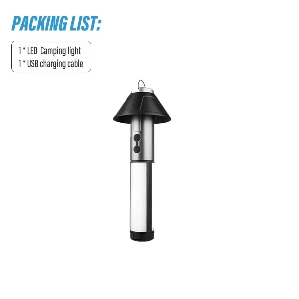Lampe de Camping multifonctionnelle 2 en 1, lanterne de Camping Rechargeable par USB, lampe de poche