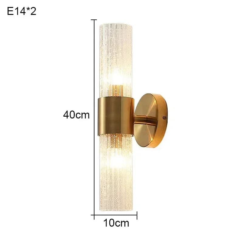 Applique Murale de Luxe en Clip Morden avec Ampoules LED, pour Chambre à Coucher, Salon, Fond d'Écla