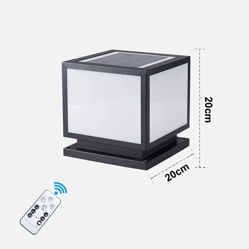 Lampe frontale à colonne d'énergie solaire étanche pour l'extérieur, Villa, jardin, décoration commu