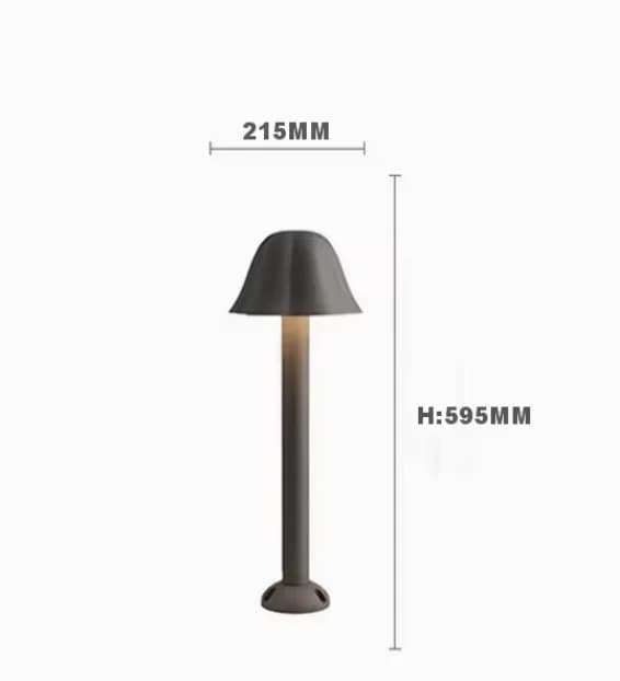 Lampe de jardin en aluminium IP65 étanche, design minimaliste moderne, lampadaire extérieur pour vil