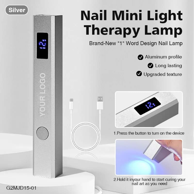 Mini lampe à ongles portable, lampe à ongles rechargeable, luminothérapie, lampe de séchage pour ver
