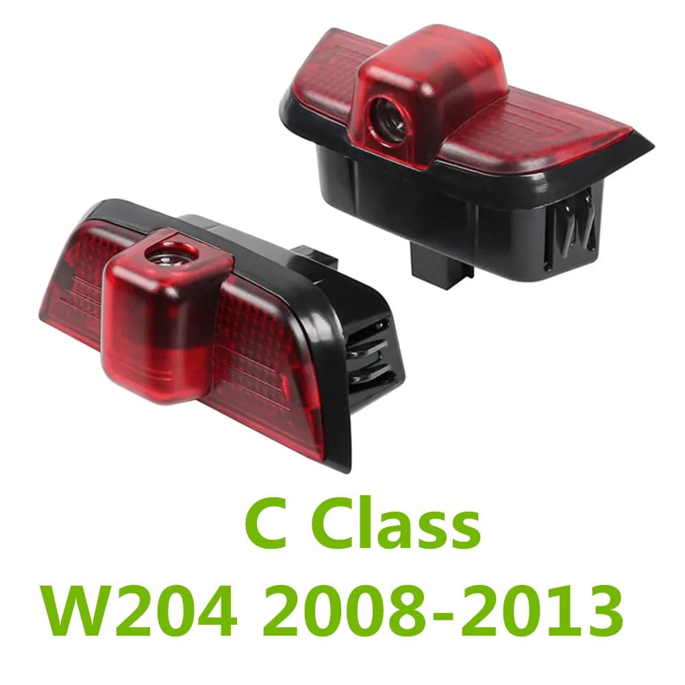Projecteur de bienvenue LED pour porte de voiture, 2 pièces, pour Mercedes Benz classe C W204 2008 –