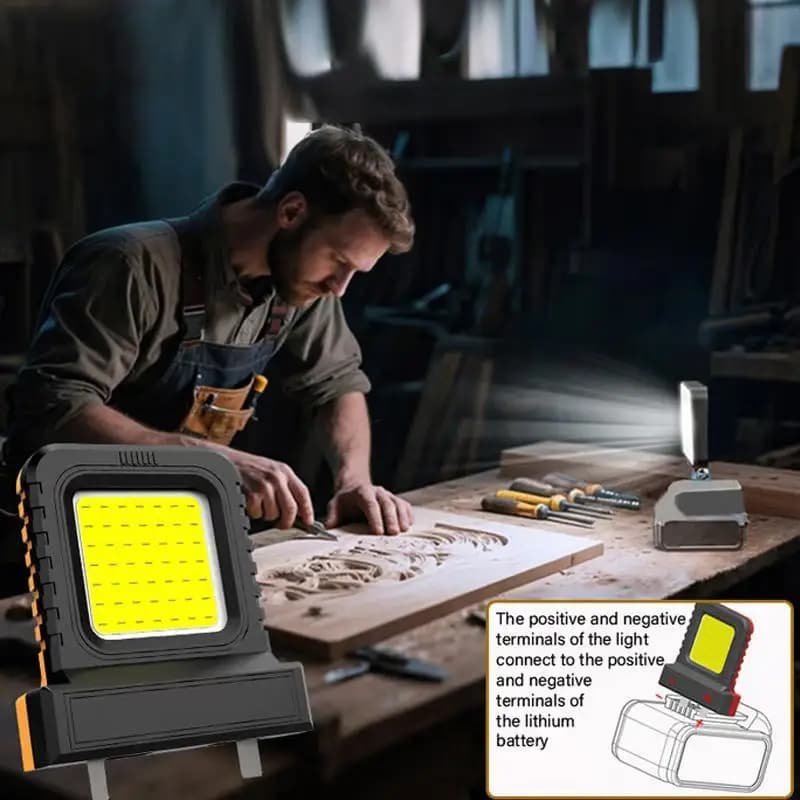 Lampe de travail LED super lumineuse, portable, longue durée, forte puissance, pour le travail de nu