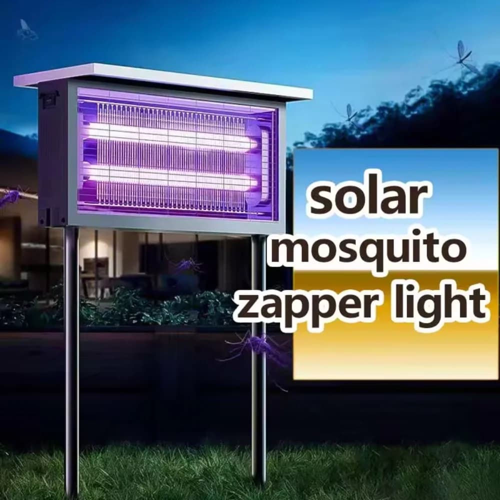 Lampe solaire anti-moustiques, 20W/40W, piège à moustiques, répulsif pour cour extérieure