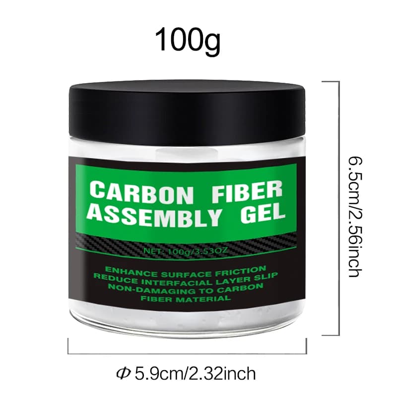 Pâte lubrifiante antidérapante en Gel pour assemblage en Fiber de carbone, améliore la friction, ada