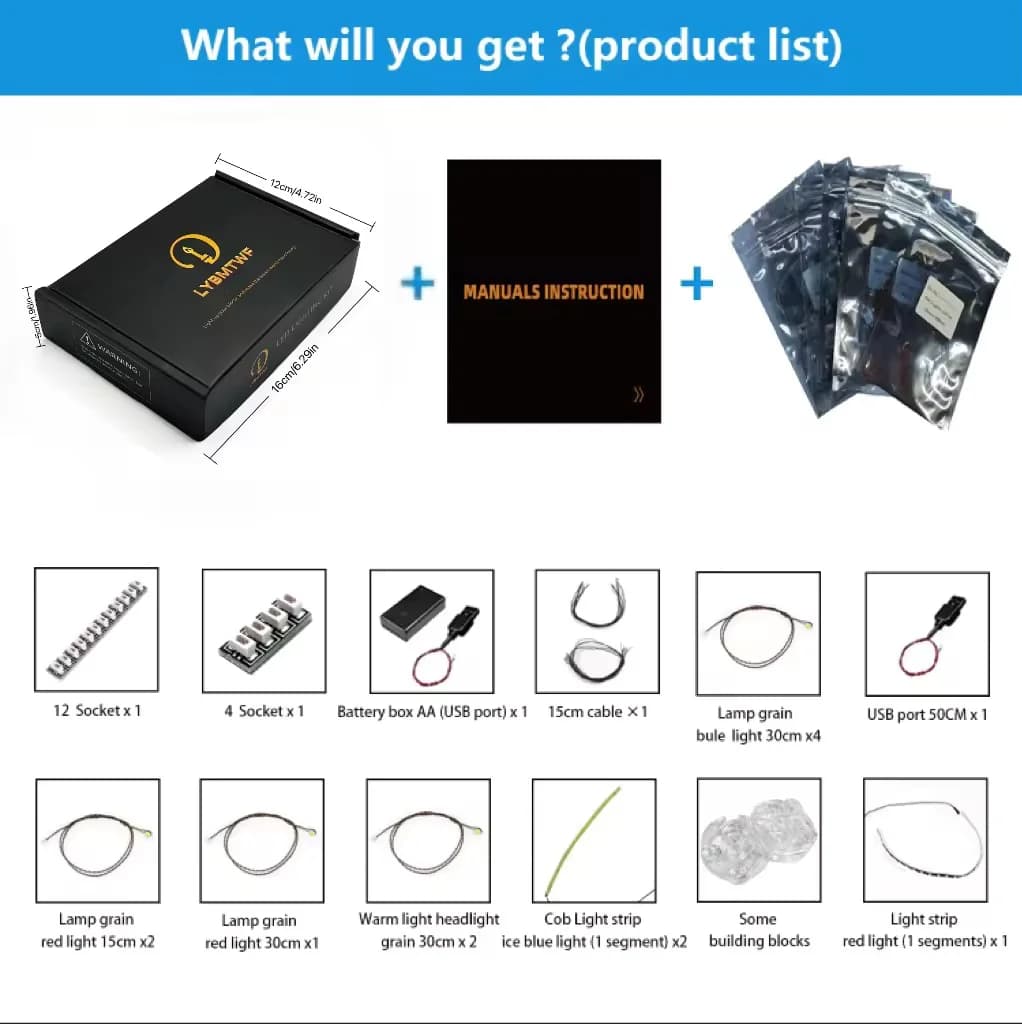 LYBMTWF Kit d'éclairage LED compatible avec les briques Lego 75375 falconSpaceship (modèle non inclu