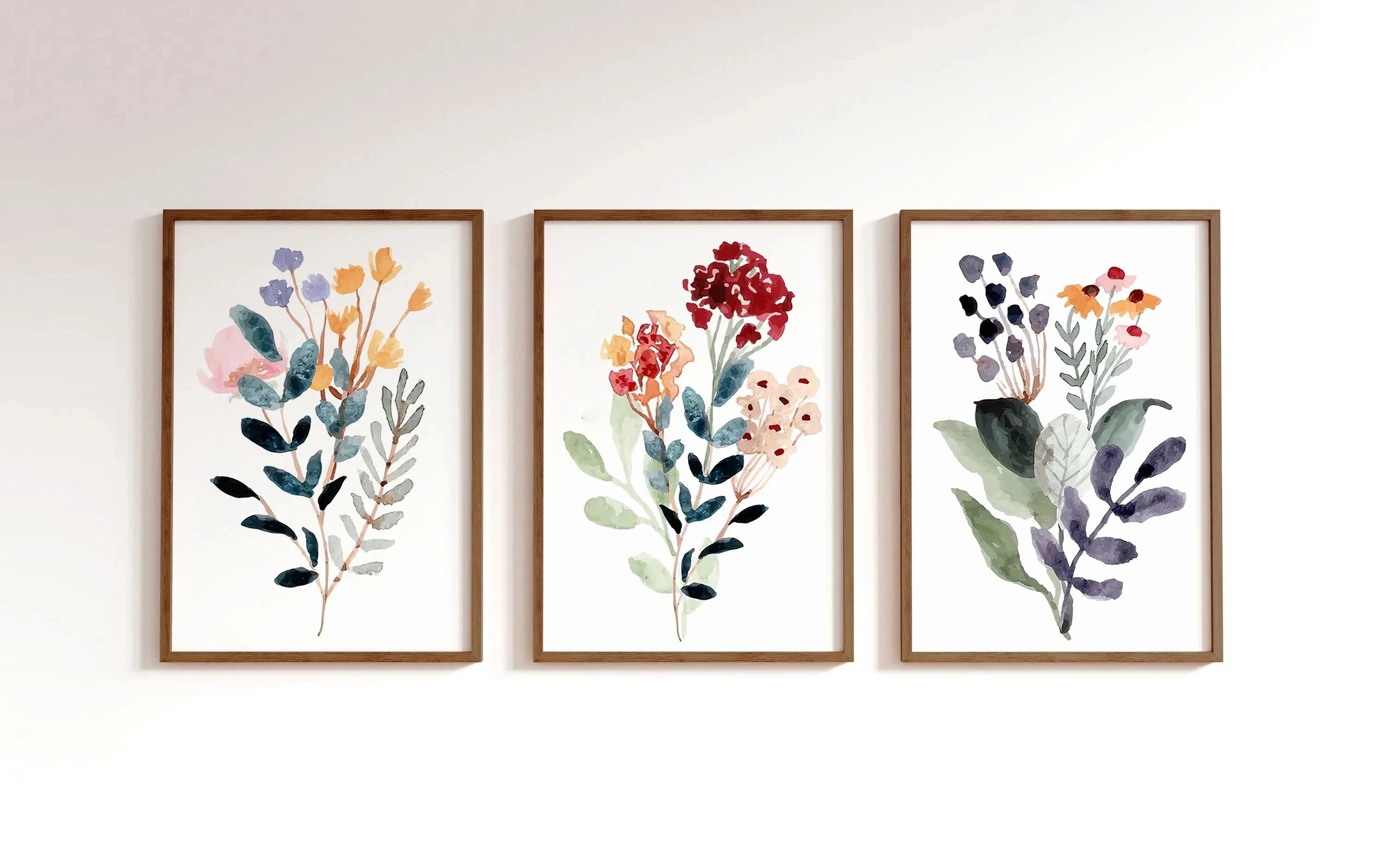 Art mural aux motifs de fleurs sauvages - Impression d'art mural aux motifs de fleurs sauvages pour 
