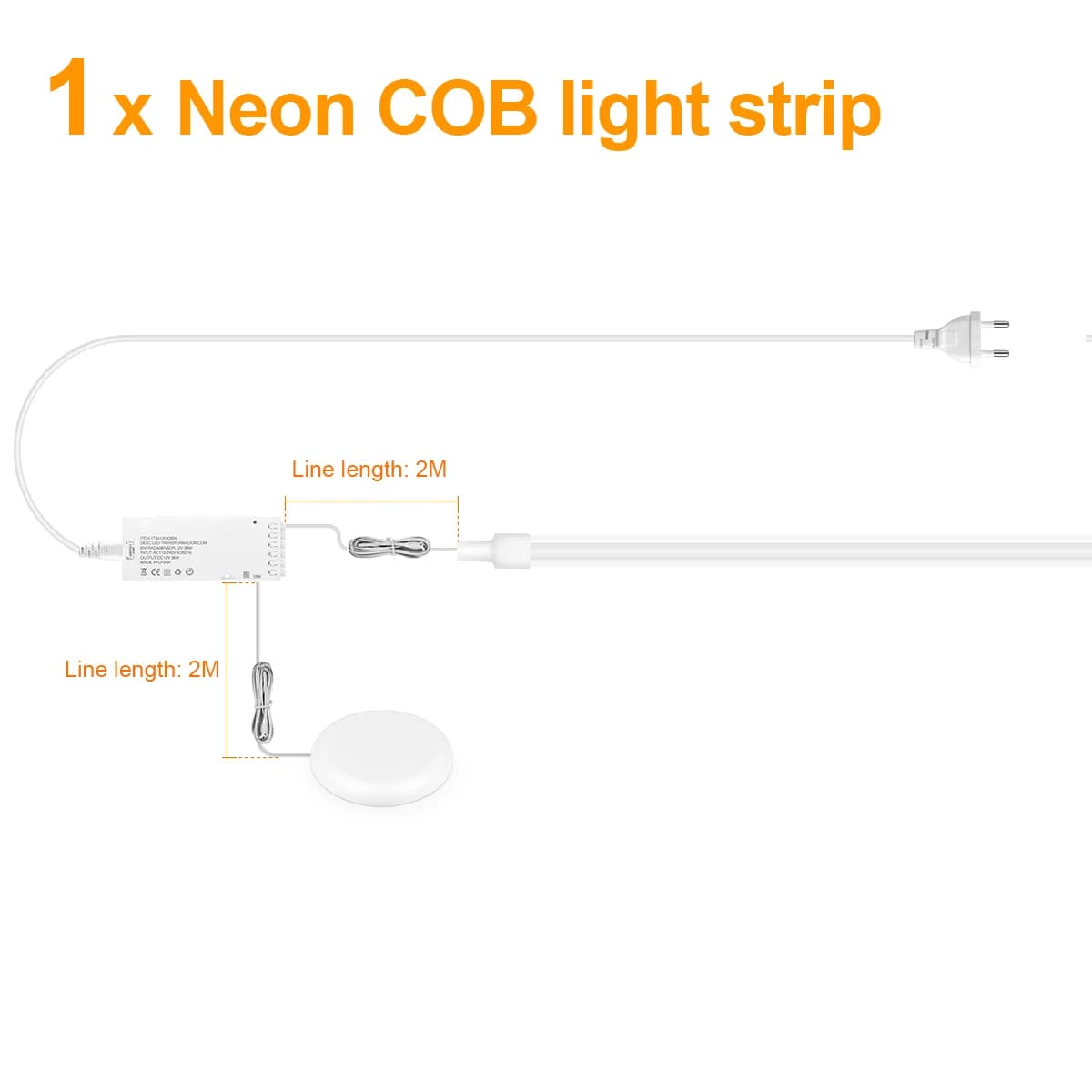 Panneau acoustique mur LED lumière auto-adhésif tactile réglable néon bande Kit pour placard armoire