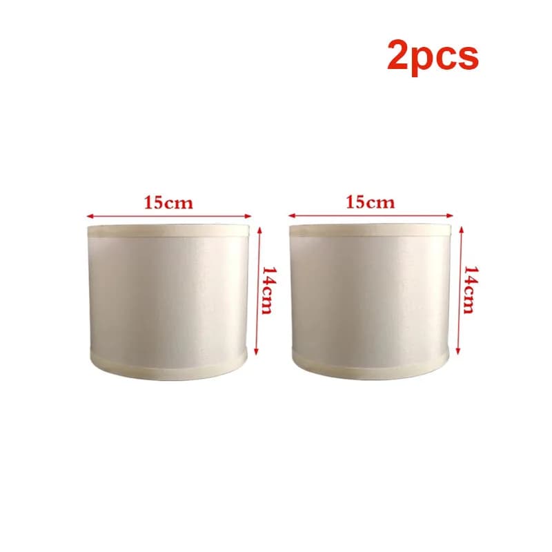Ensemble de 2 abat-jour à tambour E27 E14, ajusteur pour lampes de Table, 6 tailles, abat-jour en li