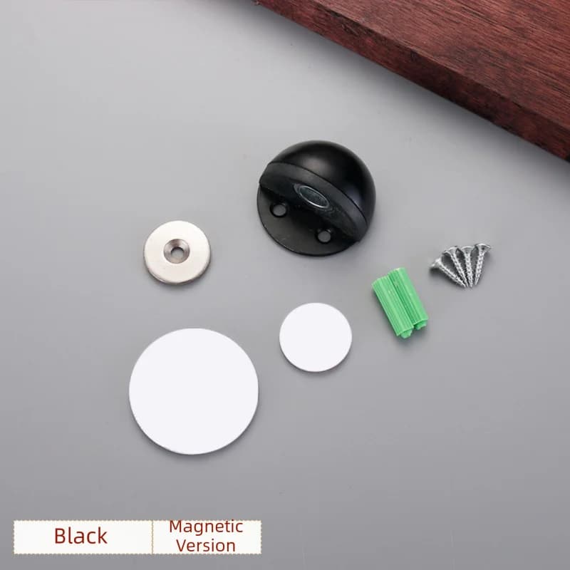 Nouveau butoir de porte magnétique sans perçage - Tampon anti-collision en silicone pour portes en v