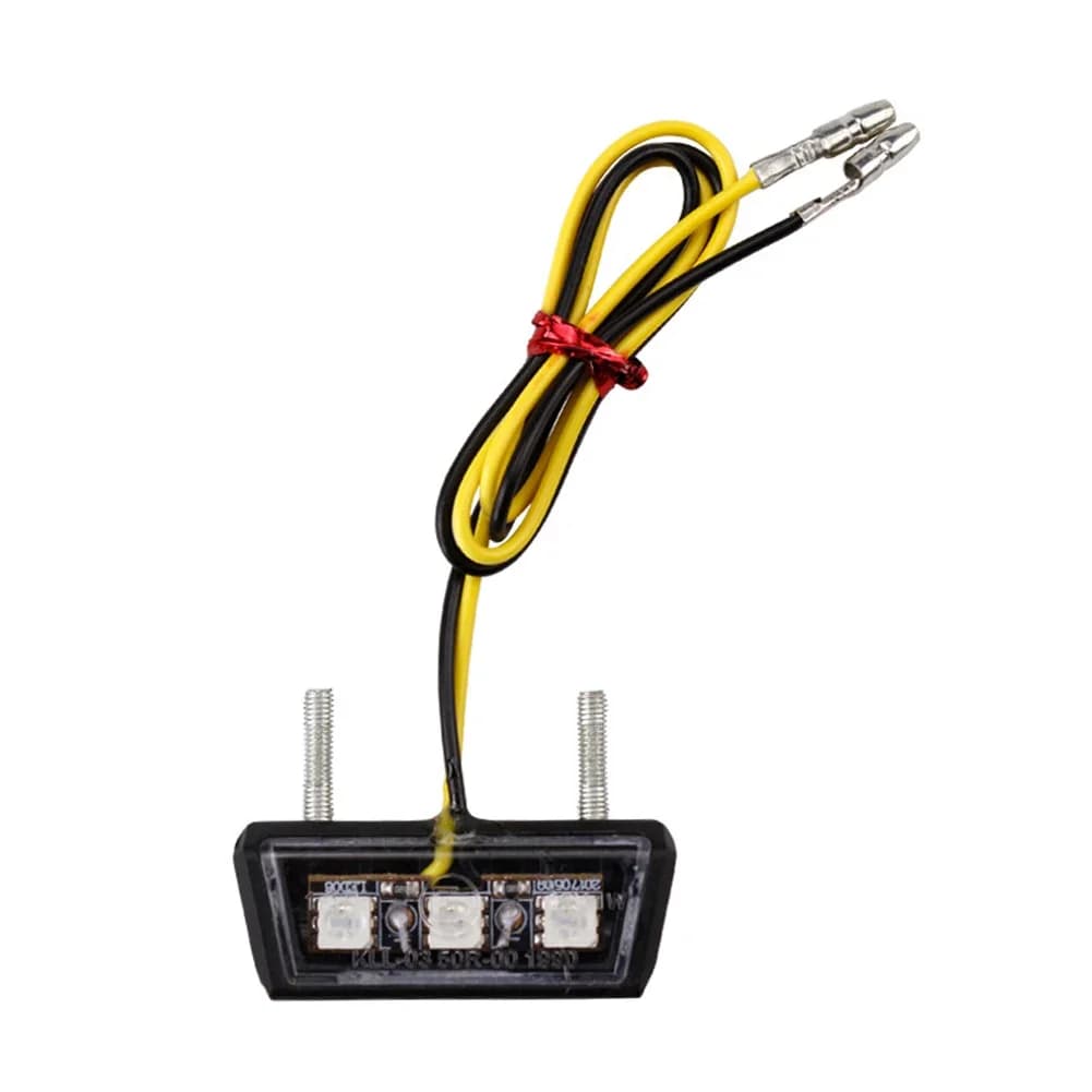 Mini feu arrière LED pour motos, avec plaque d'immatriculation, feu Stop, pour Honda Scooter Chopper