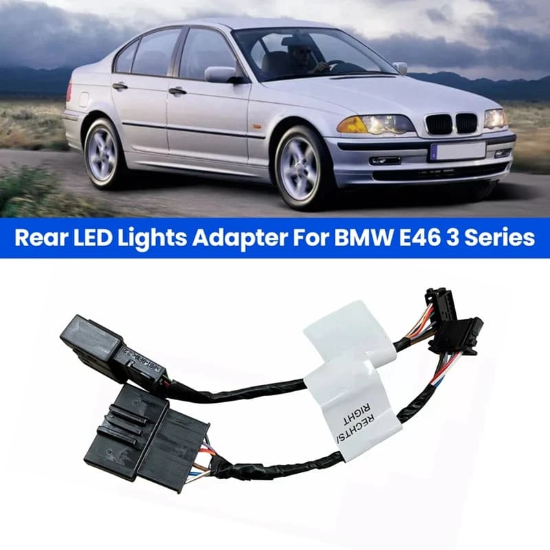 Jeu de câbles adaptateur pour feux arrière LED, pour BMW E46 série 3 61120153650