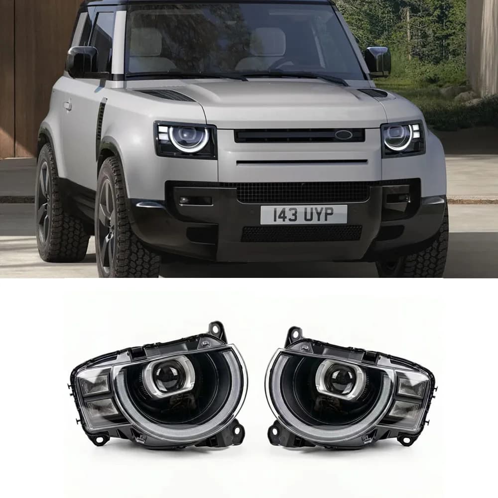 Phares matriciels adaptatifs LED 2026 pour Land Rover Defender L663 (2020-2025, plug and play)