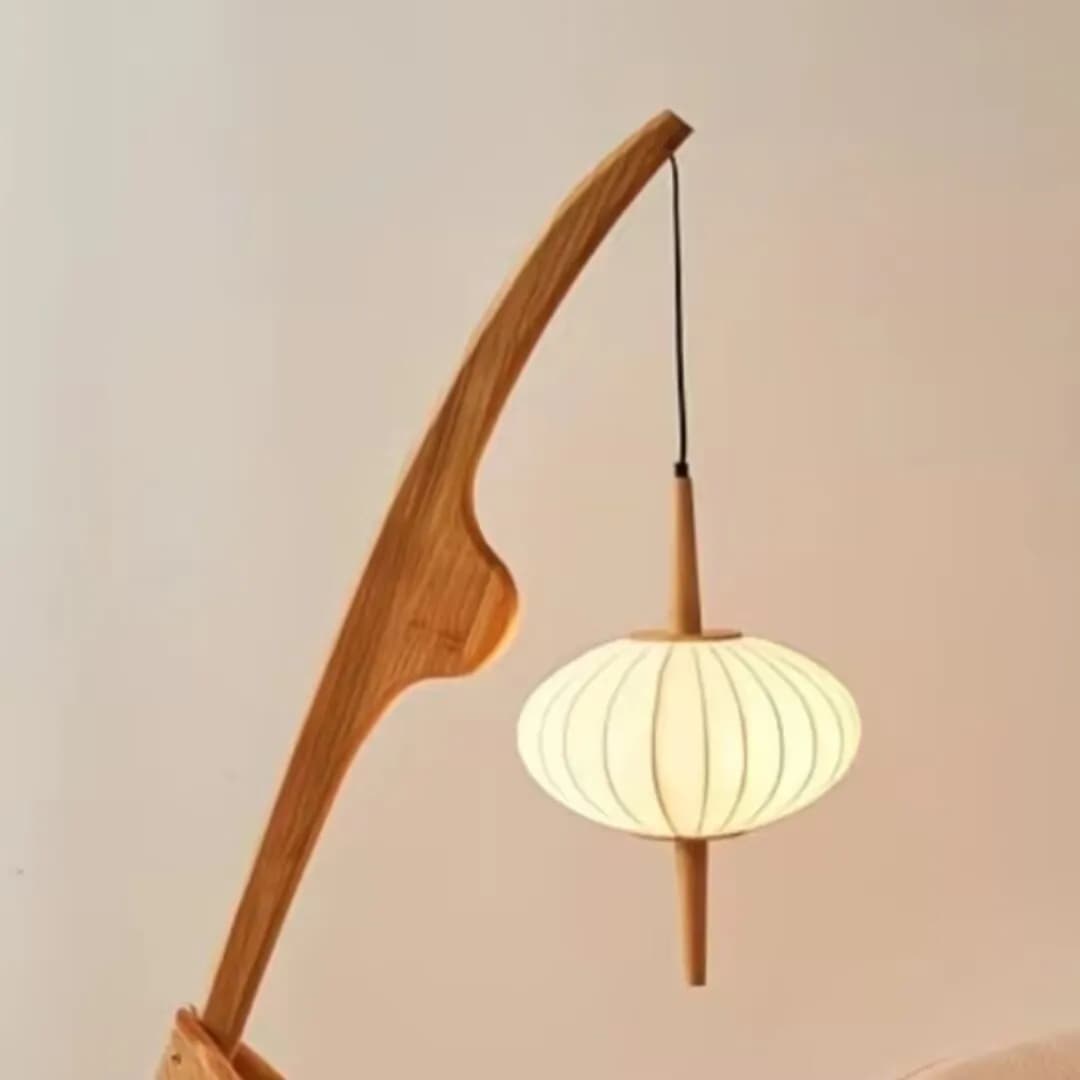 Lampadaire en bois massif de noyer, direct usine, pour salon, chambre à coucher, chevet, et comme la