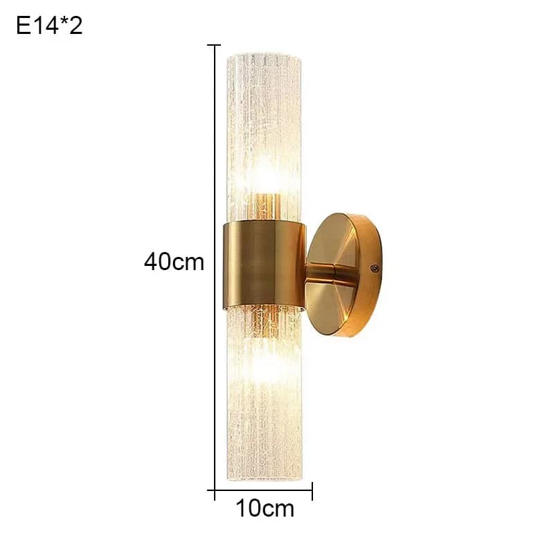 Applique murale de luxe en cristal Morden avec ampoule LED, luminaire d'intérieur de fond de chambre