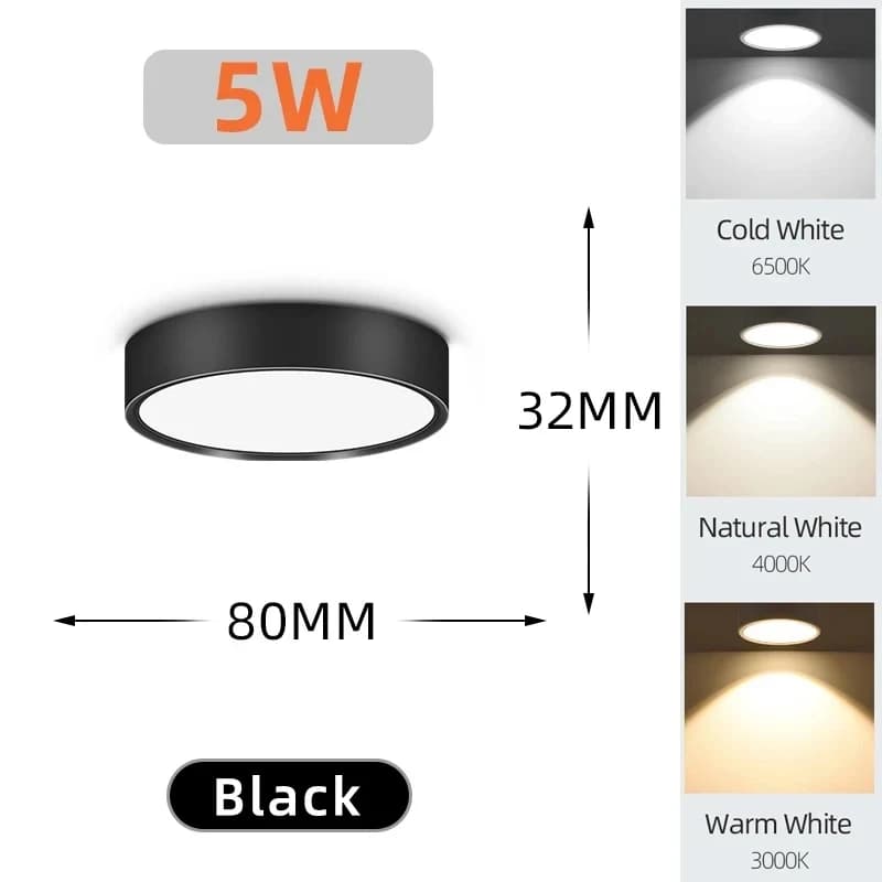 Spot Led plafonnier 110V 220V monté en Surface vers le bas luminaire pour salon cuisine plafonnier 1