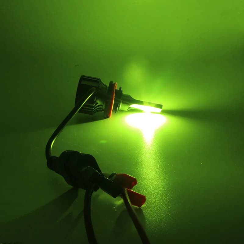 Ampoule antibrouillard LED vert citron, lumière de sauna de voiture, conduite, feux avant de course,