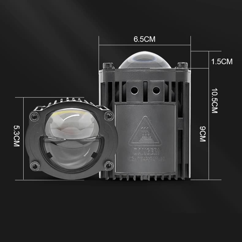 MK01 110W 1.8 pouces matrice LED antibrouillard étanche à deux faisceaux Ultra lumineux voiture moto