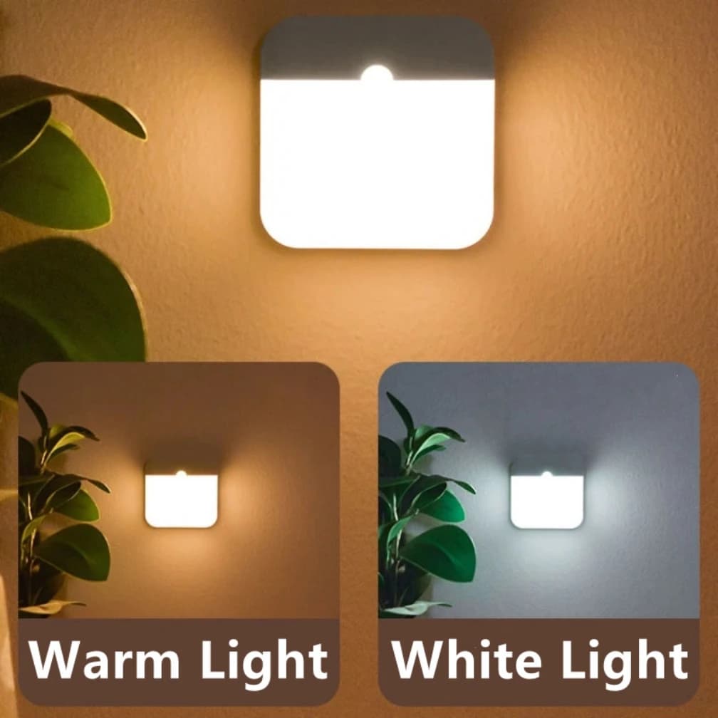 Veilleuse LED à capteur de mouvement PIR, aste par USB, lampe de nuit, sans fil, lumière de Cisco, a