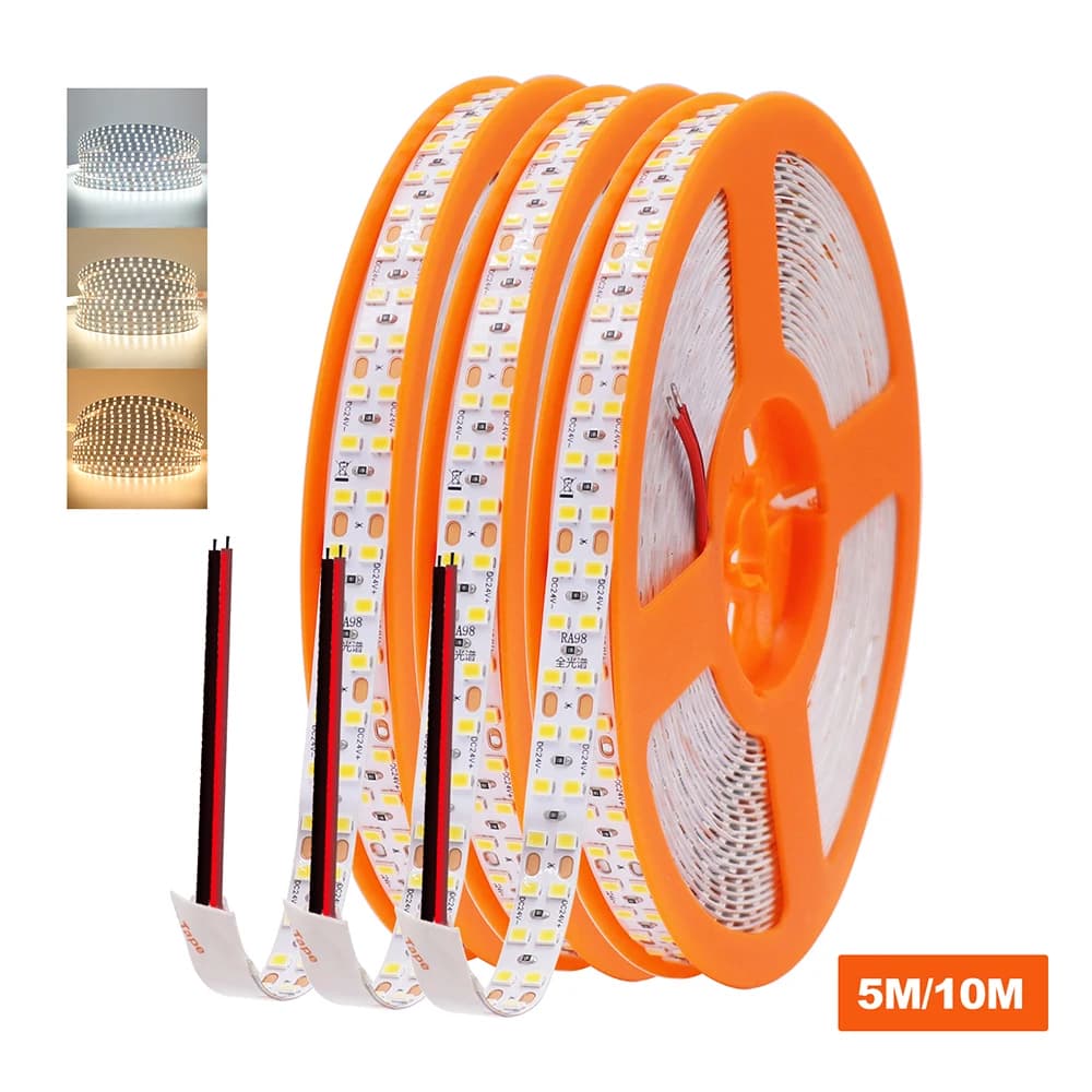 Bande lumineuse LED 5m 10m 240LED/M 24V RA98 2700K 3000K 3500K 4000K 5000K 6000K, bande Flexible hau
