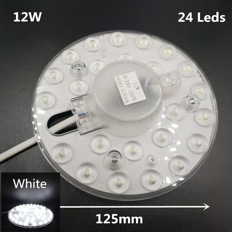Plafonnier LED rond 12W 18W 24W 36W à montage en surface, éclairage encastré 110-220V, lampe magnéti