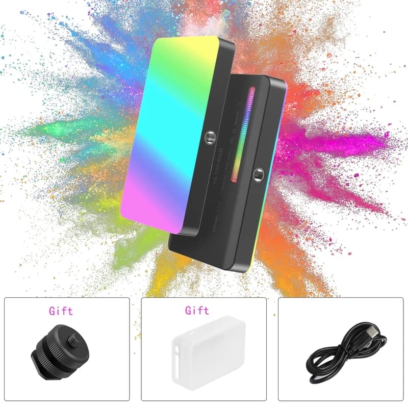 Ulanzi VL120 lumière vidéo RGB polychrome 2500K-9000K LED éclairage de photographie lumière d'appare