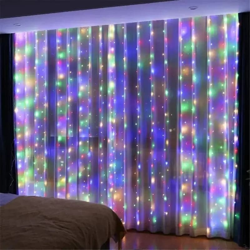 3/4/6m rideau LED chaîne lumières guirlande USB feston télécommande fée guirlande lumières décoratio